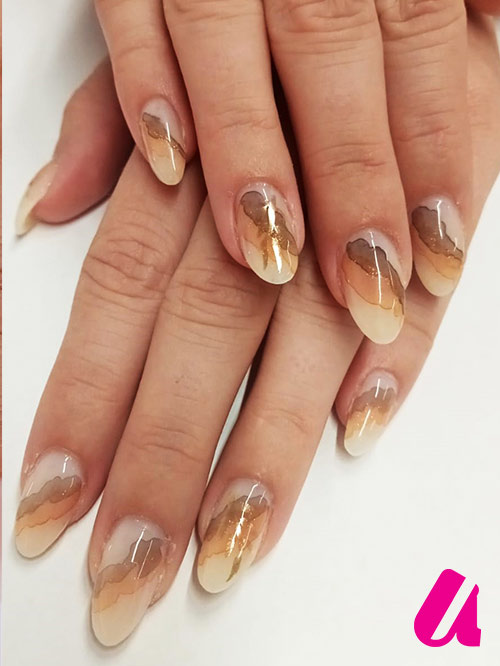 Watercolor nailart
